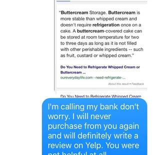 Again she continued..... Horrible customer service.