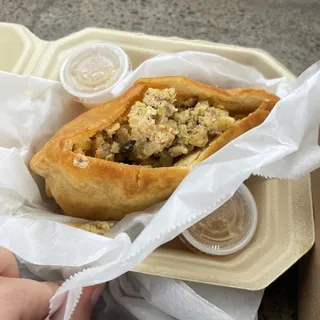 Salfish/Bacalhau (Portuguese Salted Cod) & Chana Aloo (Chickpea and Potato) on Basmati Rice - Gluten Free