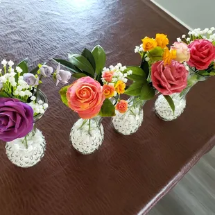 All the flowers made students