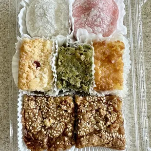 a variety of desserts