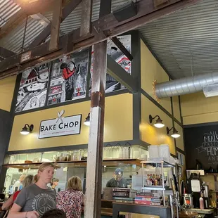 the interior of a restaurant