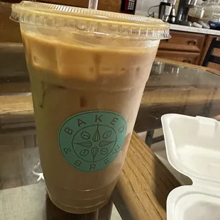 Large Iced latte