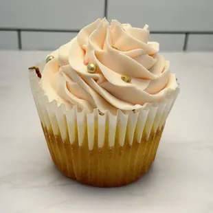 a cupcake with frosting
