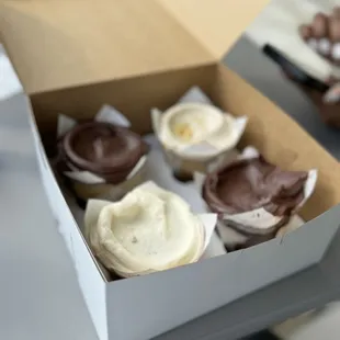 Red Velvet Cupcake  Pistachio Honey Cupcake Doom Cupcake Vanilla Satin Cupcake