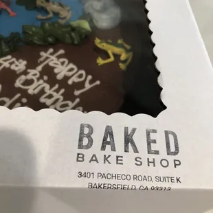 Information on the box