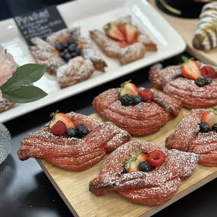 a variety of pastries