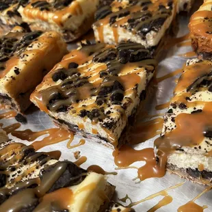 a variety of desserts