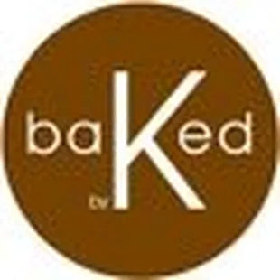 a brown circle with the letter k on it