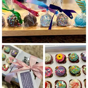 cake pops and cupcakes