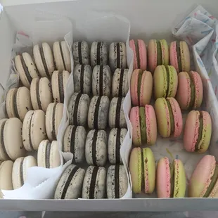 a box of macarons