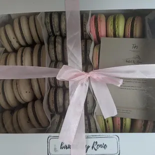 a box of macarons
