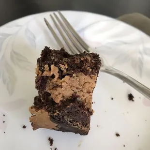 Peanut butter brownie. To die for! Worth every bite!!