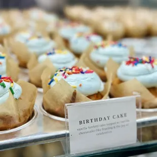 cupcakes with frosting and sprinkles