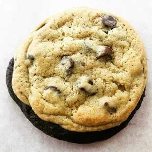 Brookie Cookie, half Brownie half Chocolate Chip!