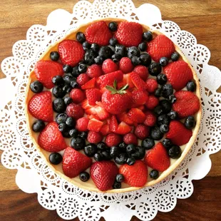Delicious fresh fruit tart