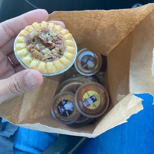 Pecan tart and assortment of pies