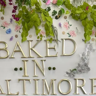 Super cute backdrop in their restaurant!