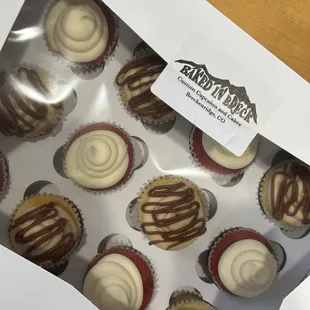 a box of cupcakes