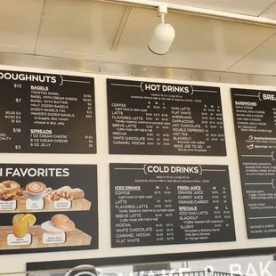 Here is the menu at Wake and Bake