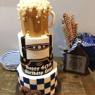 Oktoberfest Birthday Cake!