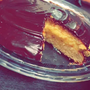 Homemade Boston cream pie