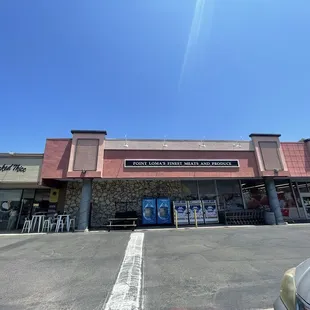 Exterior to the left of Stump&apos;s grocery store