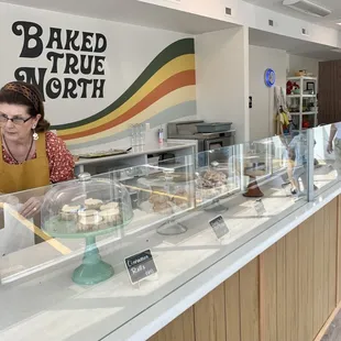 Interior of the bakery