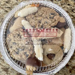 Package of assorted cookies