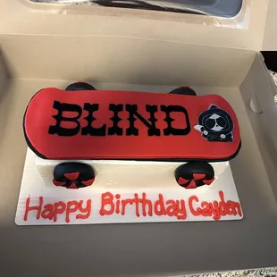 a birthday cake in a box