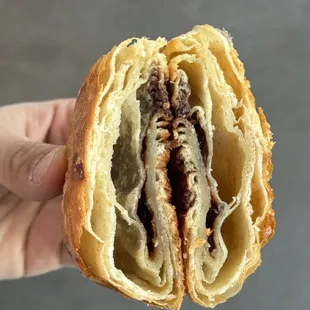 a half eaten pastry