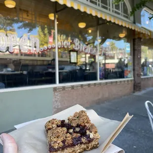 Red Berry Jam Oat Bar (I think it was raspberry) it was Vegan &amp; Gluten Free :)