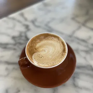 Almond milk cappuccino
