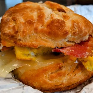 Bacon, Egg &amp; Cheese Biscuit Sandwich