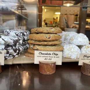 Cookies: Chocolate Crackle, Chocolate Chip and Hazelnut Cloud