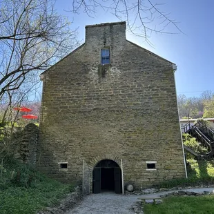 Outside of the winery/cellar from below