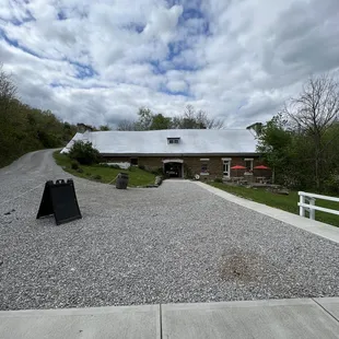 View of winery entrance from the store