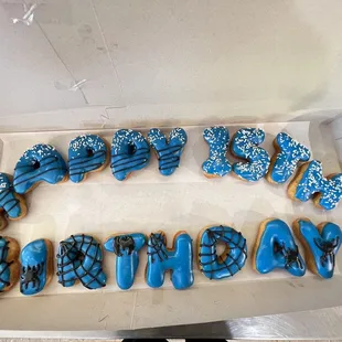 Birthday donut