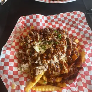 Pulled pork fries Yummy!