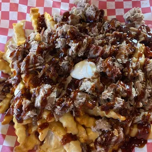 Pulled pork fries
