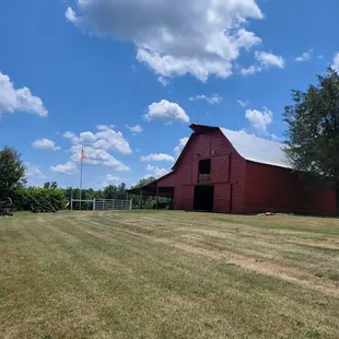 a red barn