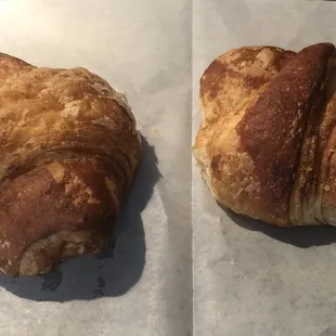 Left: Spicy Pork. R: Chocolate Croissant 2 for $5