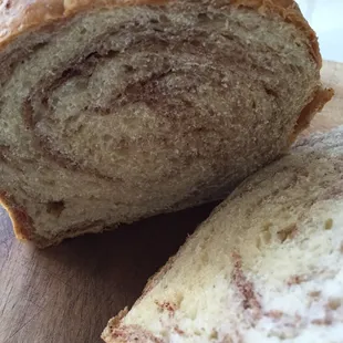 See the regular &quot;eyes&quot; of the bread... this bread is dense with its regular or uniform crumb