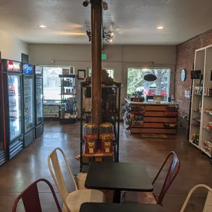 tables and chairs in a store