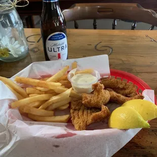 Fish and chips.