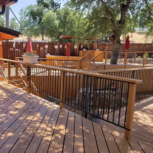 deck and patio area