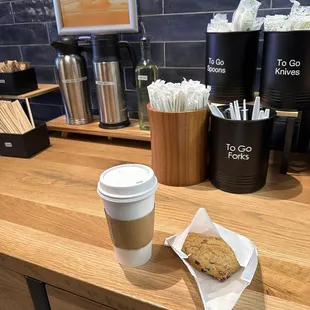 Orange and Current Scone and Coffee