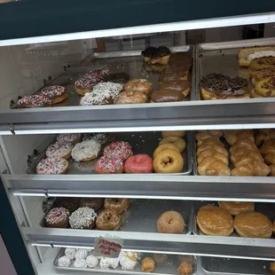food, donuts, dough desserts