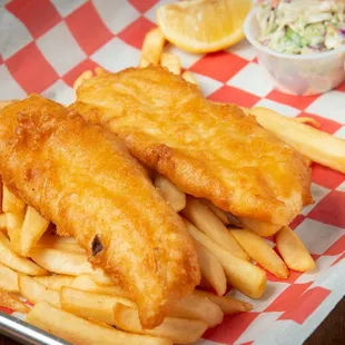 food, seafood, fish and chips, fish