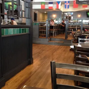 Inside pub sitting area