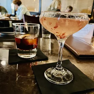 Strawberry Basil martini and Boulevard of Broken Dreams